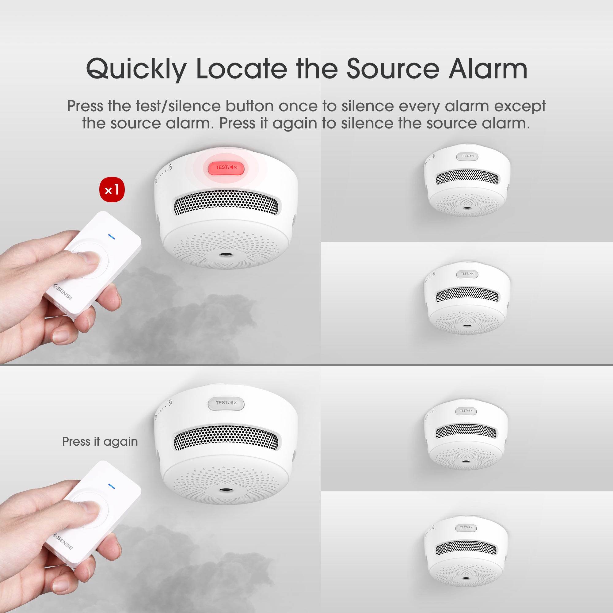 X-Sense RC01 Pro Remote Control with Replaceable Battery
