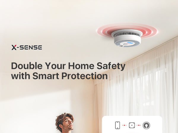 X-Sense SC07-MR Smoke and Carbon Monoxide Detector, Base Station Required