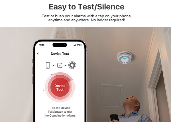 X-Sense SC07-MR Smoke and Carbon Monoxide Detector, Base Station Required