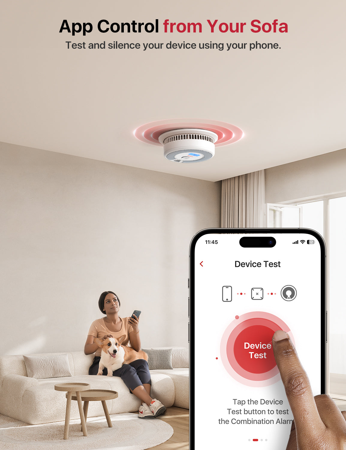 X-Sense SC07-MR Smoke and Carbon Monoxide Detector, Base Station Required