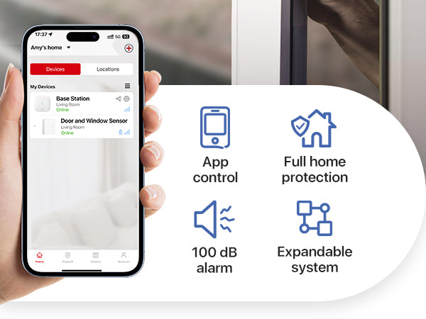 X-Sense SDS0A Smart Door Sensor Security with Replaceable Battery (Base Station Required SBS50)