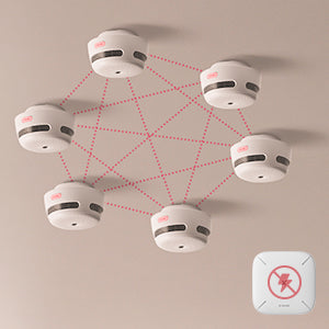 X-Sense Wireless Smart Smoke Detector XS01-M, Compatible with SBS50 Base Station and X-Sense Home Security App