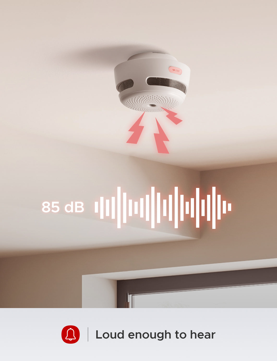 X-Sense Wireless Smart Smoke Detector XS01-M, Compatible with SBS50 Base Station and X-Sense Home Security App