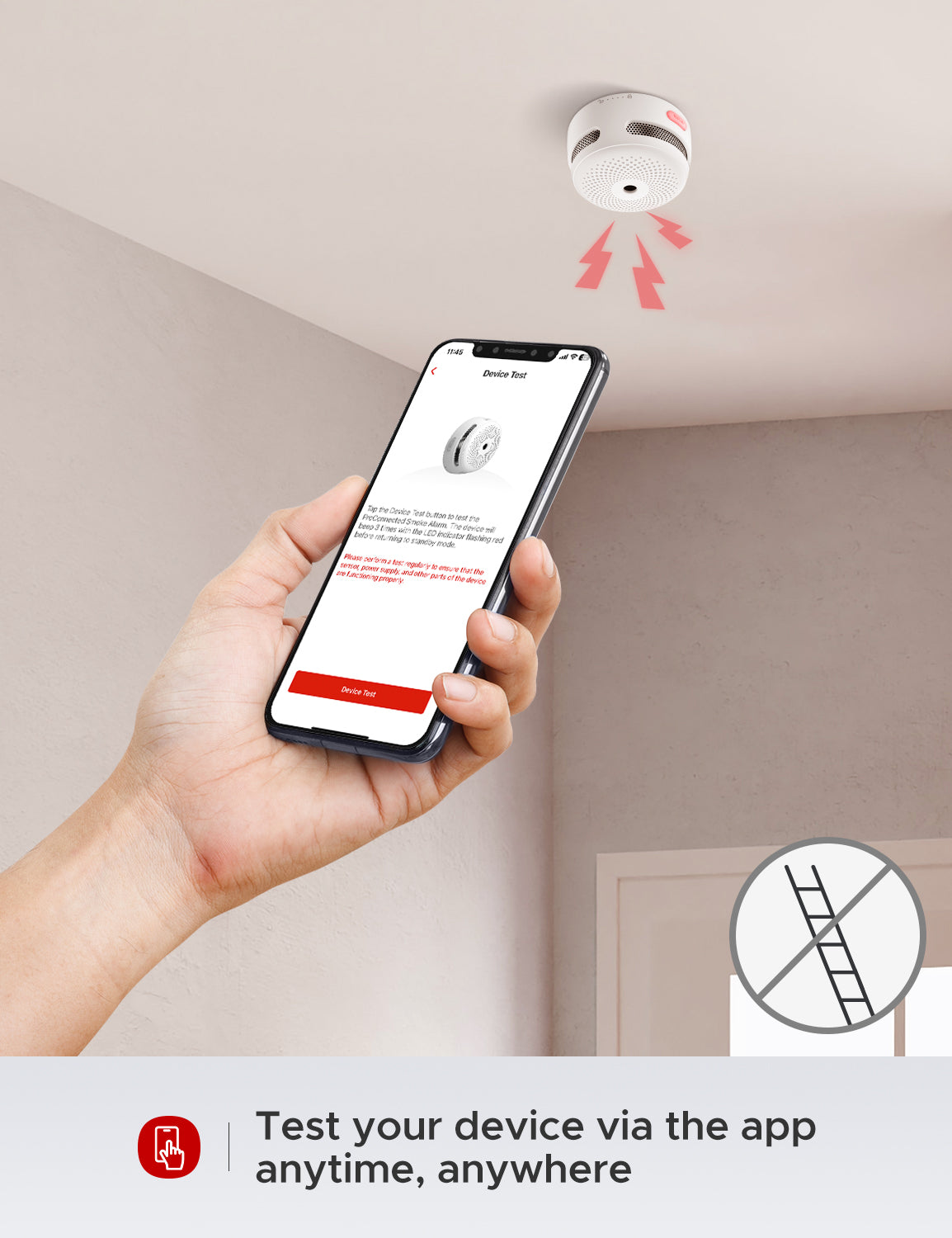 X-Sense Wireless Smart Smoke Detector XS01-M, Compatible with SBS50 Base Station and X-Sense Home Security App
