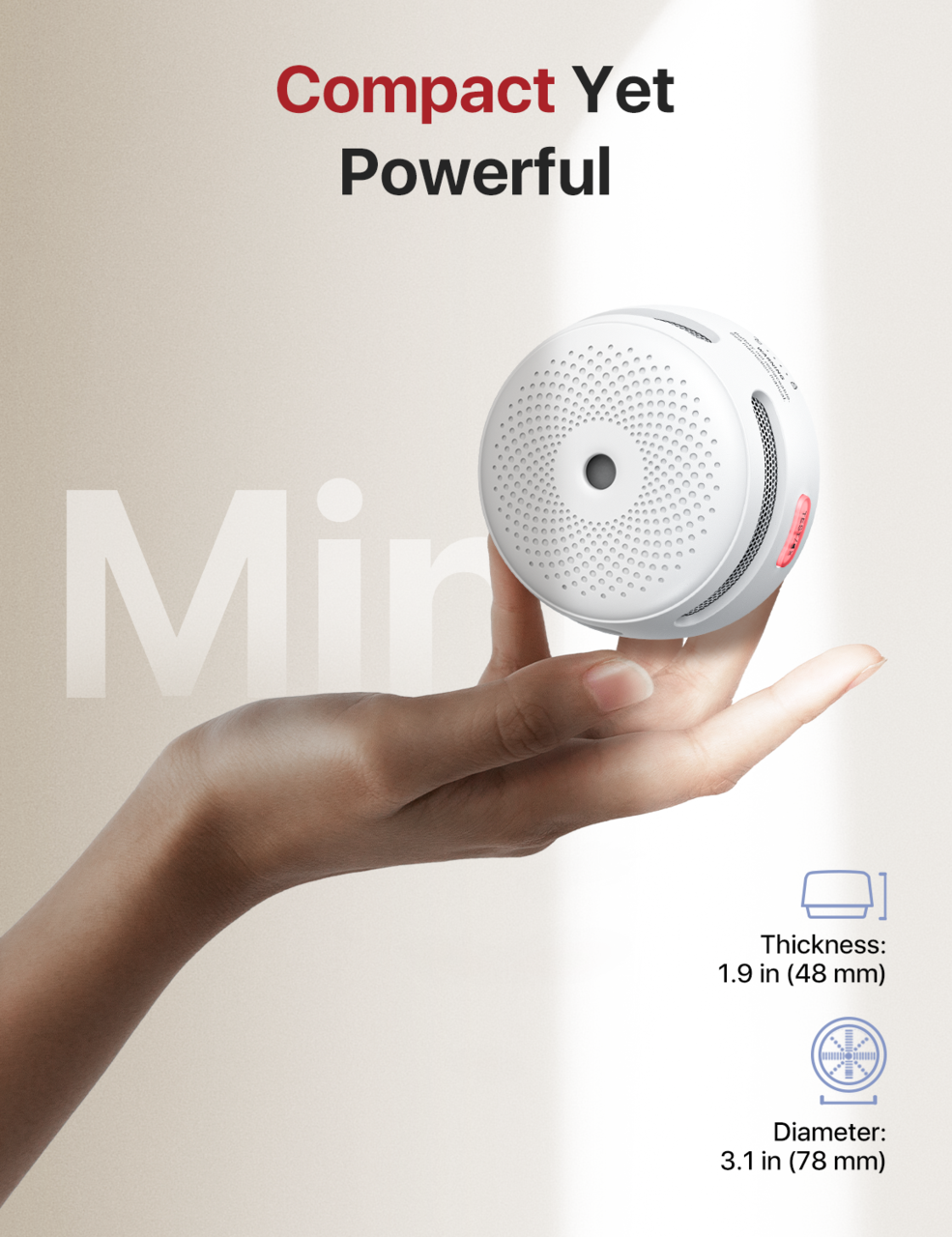 X-Sense XS01 Standalone Smoke Detector with 10 Year Battery